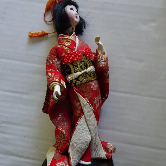 Japanese Kimono Geisha Doll Brought Home by Solider Antique